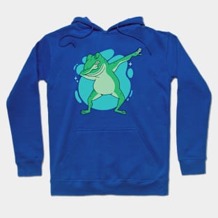 Cute Dabbing Frog Cartoon Hoodie